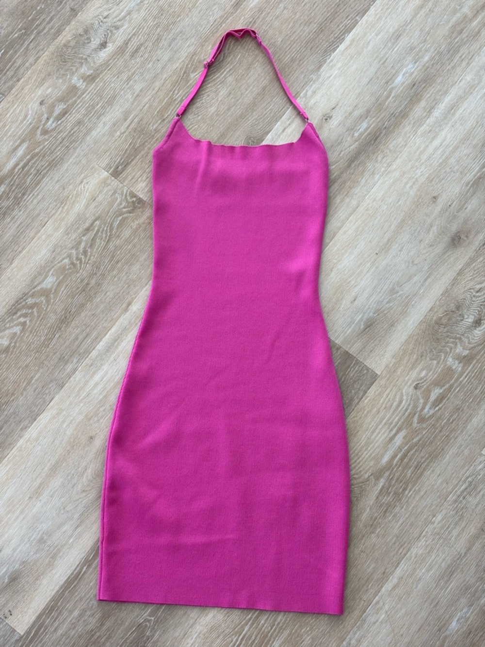 ASTR the Label Women’s Hot Pink Halter Bodycon Dress